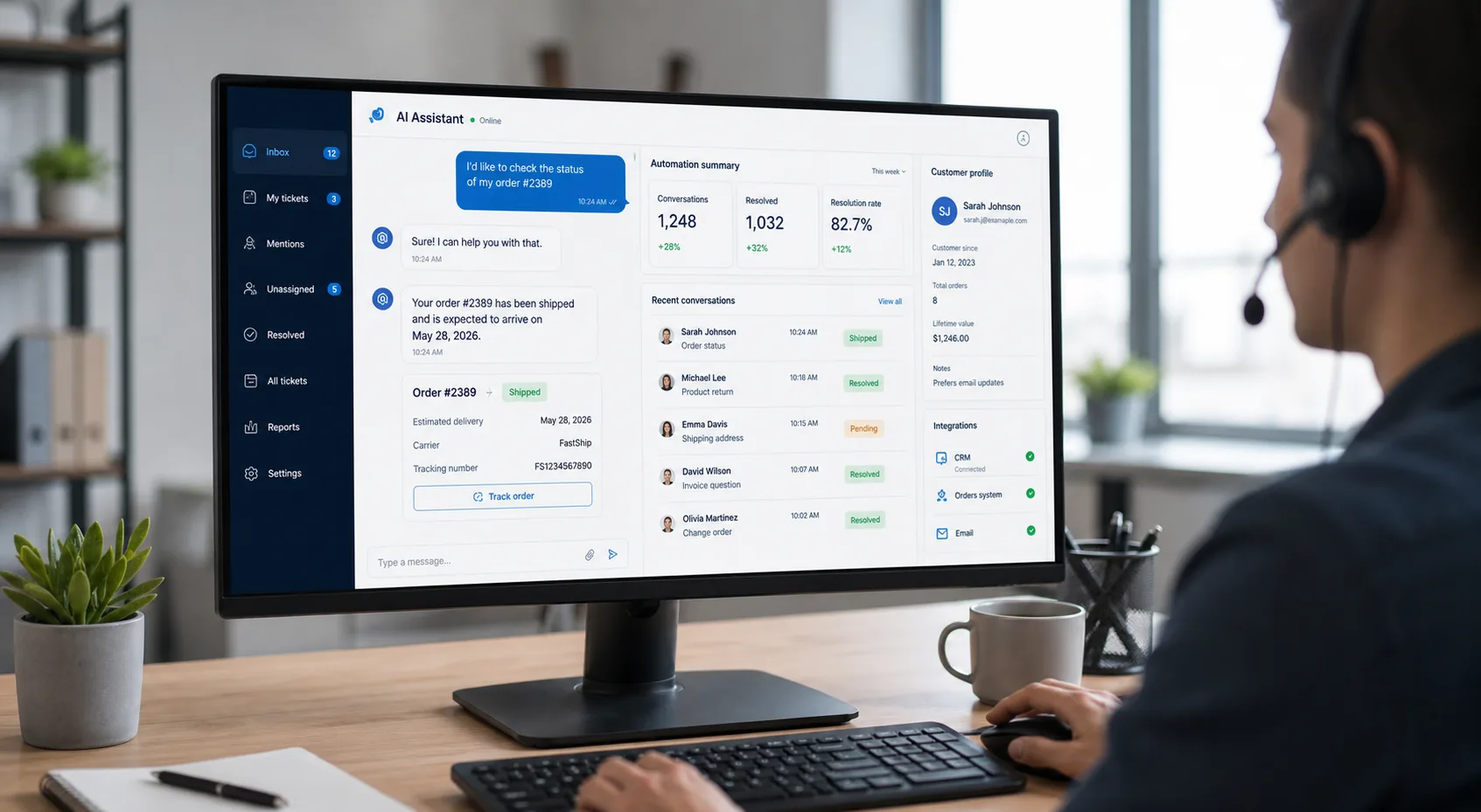 Chatbot con agentes de IA